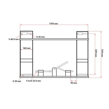 Adapter for front loader from Simpu to Z402/Euro