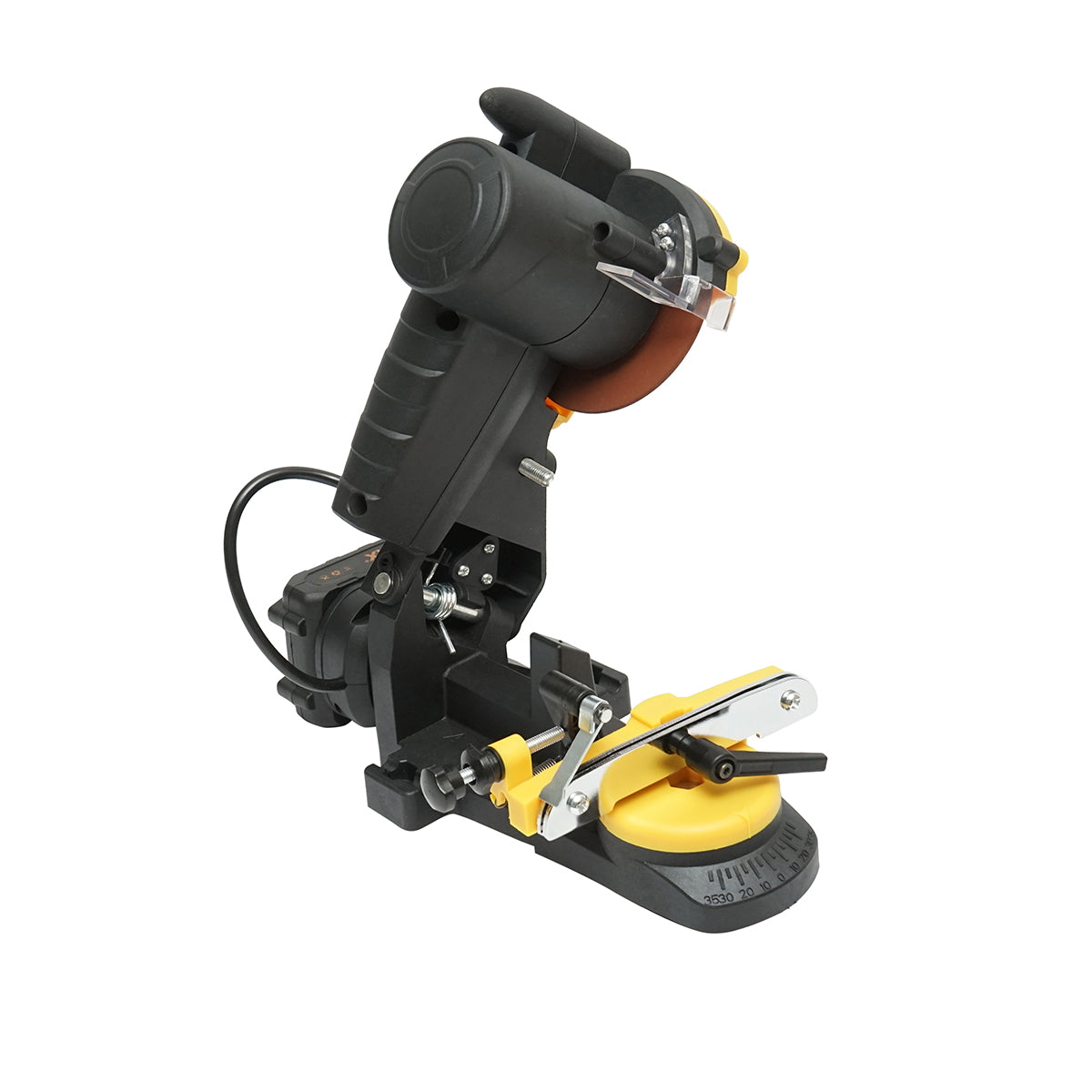 Chainsaw chain sharpening machine with battery 85W, 18V, 3800 RPM