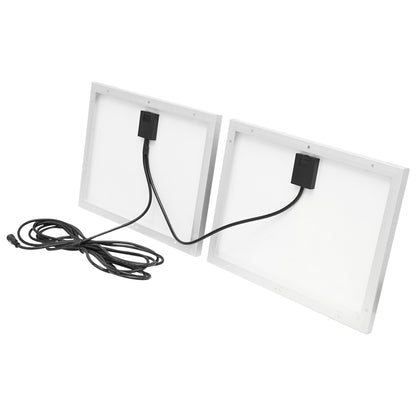 LED lamp 126x0.5W with 25W solar panel and 7V/10Ah battery Breckner Germany