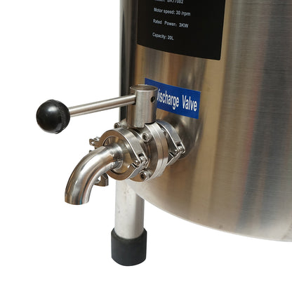 Stainless steel automatic pasteurization machine for milk, juices, capacity 20L, 305x350x300mm
