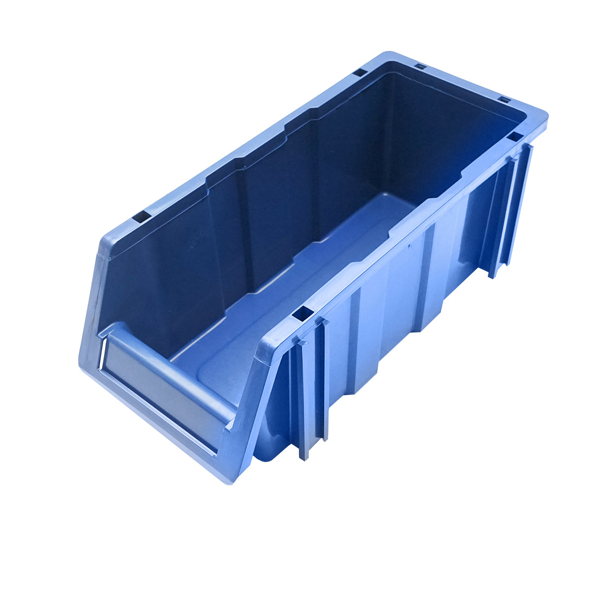 Stand with 16 storage/organization boxes, blue plastic box, 680x510x1100mm