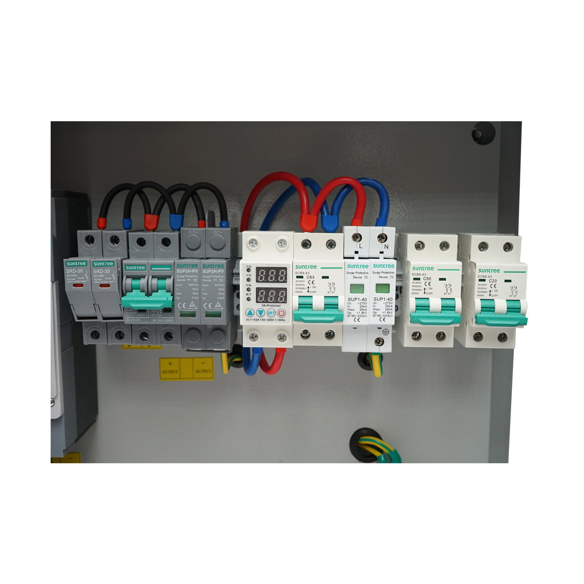 DC/AC equipped fuse box for 220V system, 3-6KW with SY OFF Grid series inverters