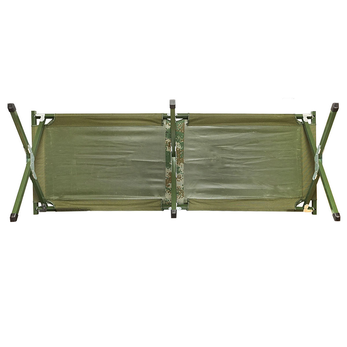 Foldable camping bed, olive green camping 190x66x42 cm Breckner Germany