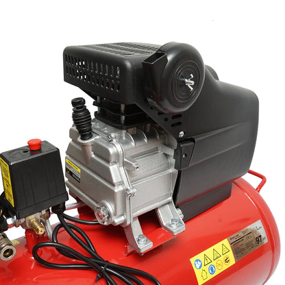 Air compressor with a volume of 50L, power 1.5kW/2HP, maximum pressure 8 Bar, air intake volume 184L, Breckner Germany