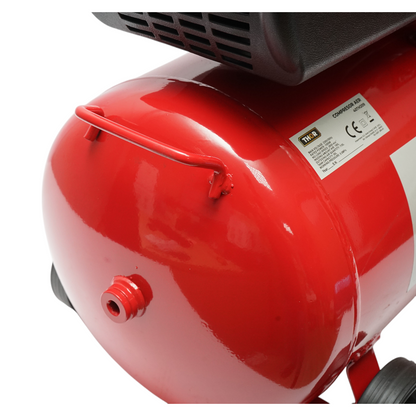 Air compressor with a volume of 50L, motor power 1.5KW/2HP, maximum pressure 8 bar, air intake volume 195L THOR