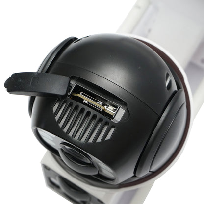 4G surveillance camera, 24/7 rotating, 2 lenses, completely autonomous, solar panel charging, PTZ, 1080P, PIR, IP66