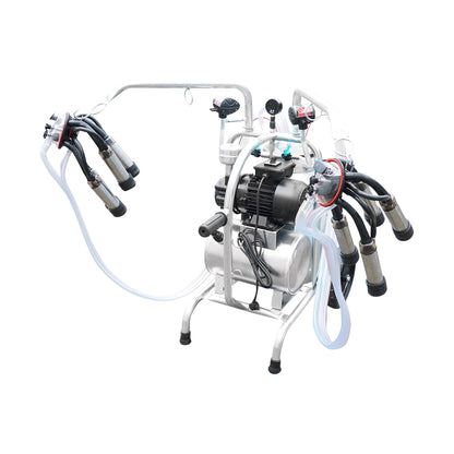 Milking machine for cows with 160cc collection group, galvanized chassis, 40L aluminum tank, 2 positions Breckner Germany