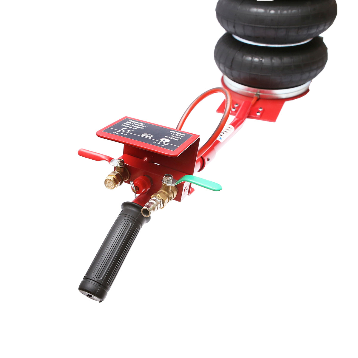 Professional pneumatic jack 145-400mm with air cushion, working pressure 8-12Bar. Maximum load 5T Breckner Germany