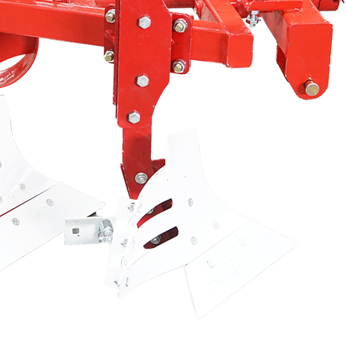 Agricultural plow with 3 reversible hydraulic bodies, Konig Traktoren serrated shares.