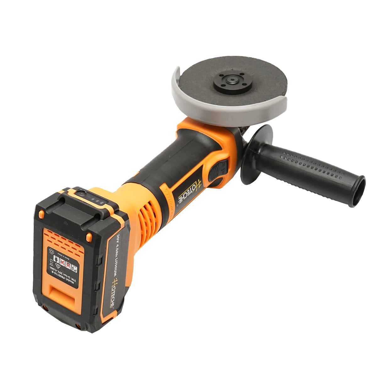 Angle grinder 550W, with a 21V/4Ah battery. 3 speed levels 4500/5500/7000 rpm. disc diameter 115mm.