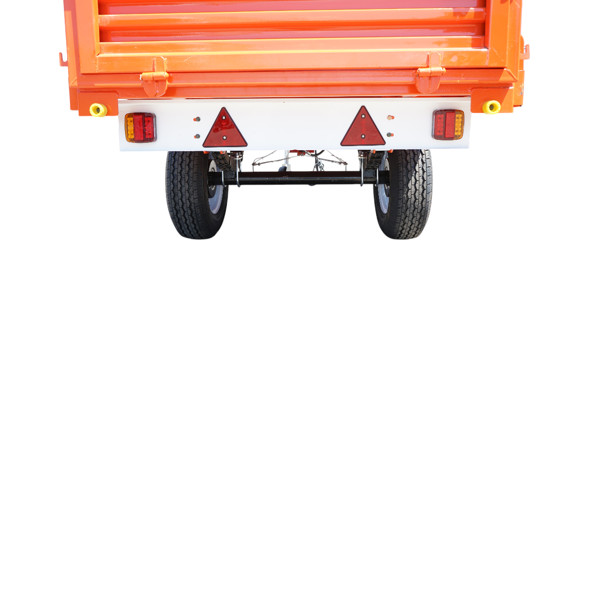 1.5T tipping trailer with electrical system, single axle, and 185R14 tires