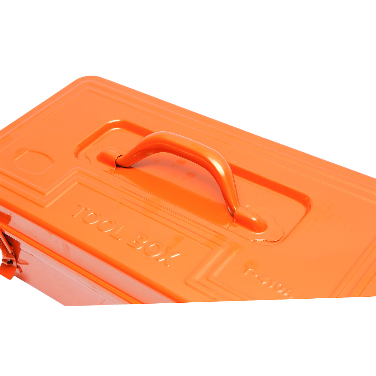 Orange metal tool box 420X210X125mm Breckner Germany