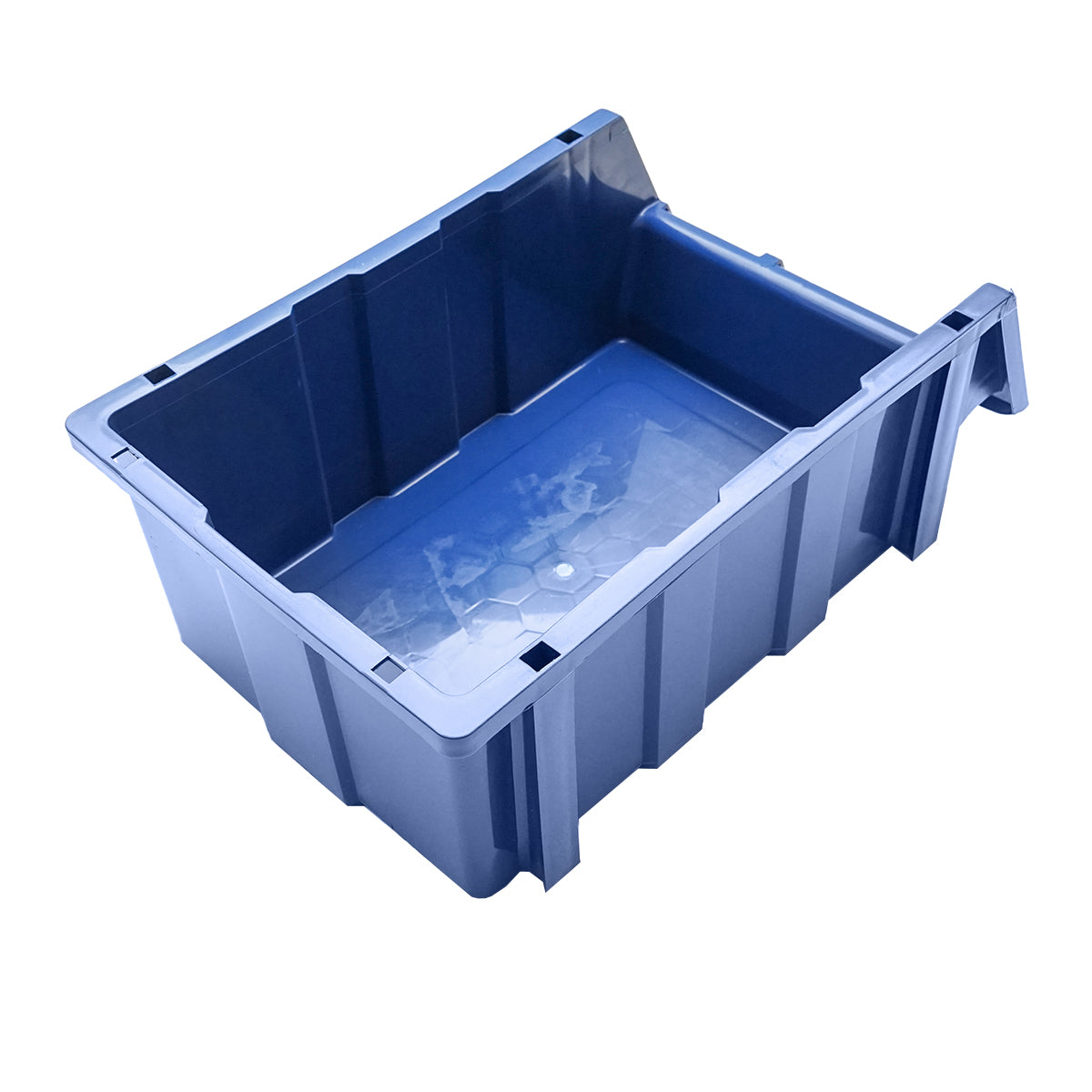 Stand with 15 storage/organization boxes, blue plastic box, 765x400x1100mm