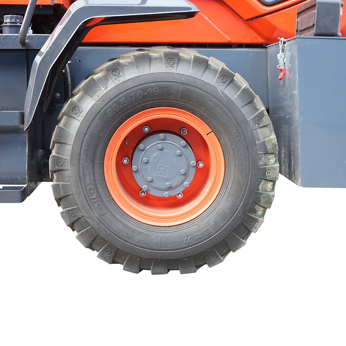 3.5T diesel forklift for rough terrain, 3M, 40KW, off road with 20.5/70-16 wheels