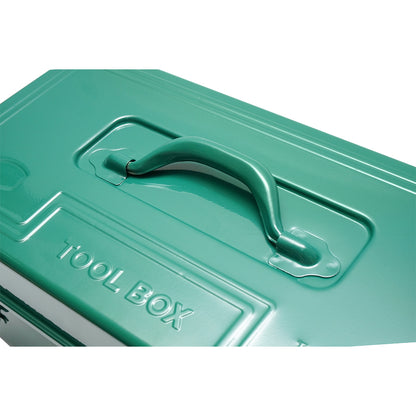 Green metal tool box 470x240x205mm Breckner Germany