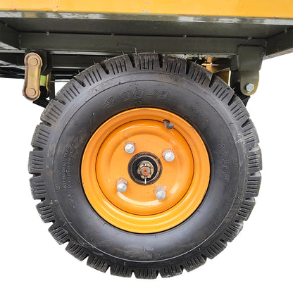 Electric platform cart with bench for transporting goods 800W, 48V, 2.5x1.25m maximum load 800Kg THOR