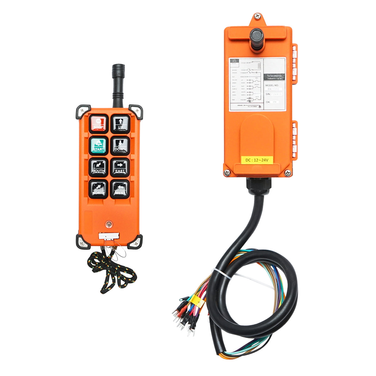 Wireless remote control for Forest Tractor Winch 6 buttons 12V/24V