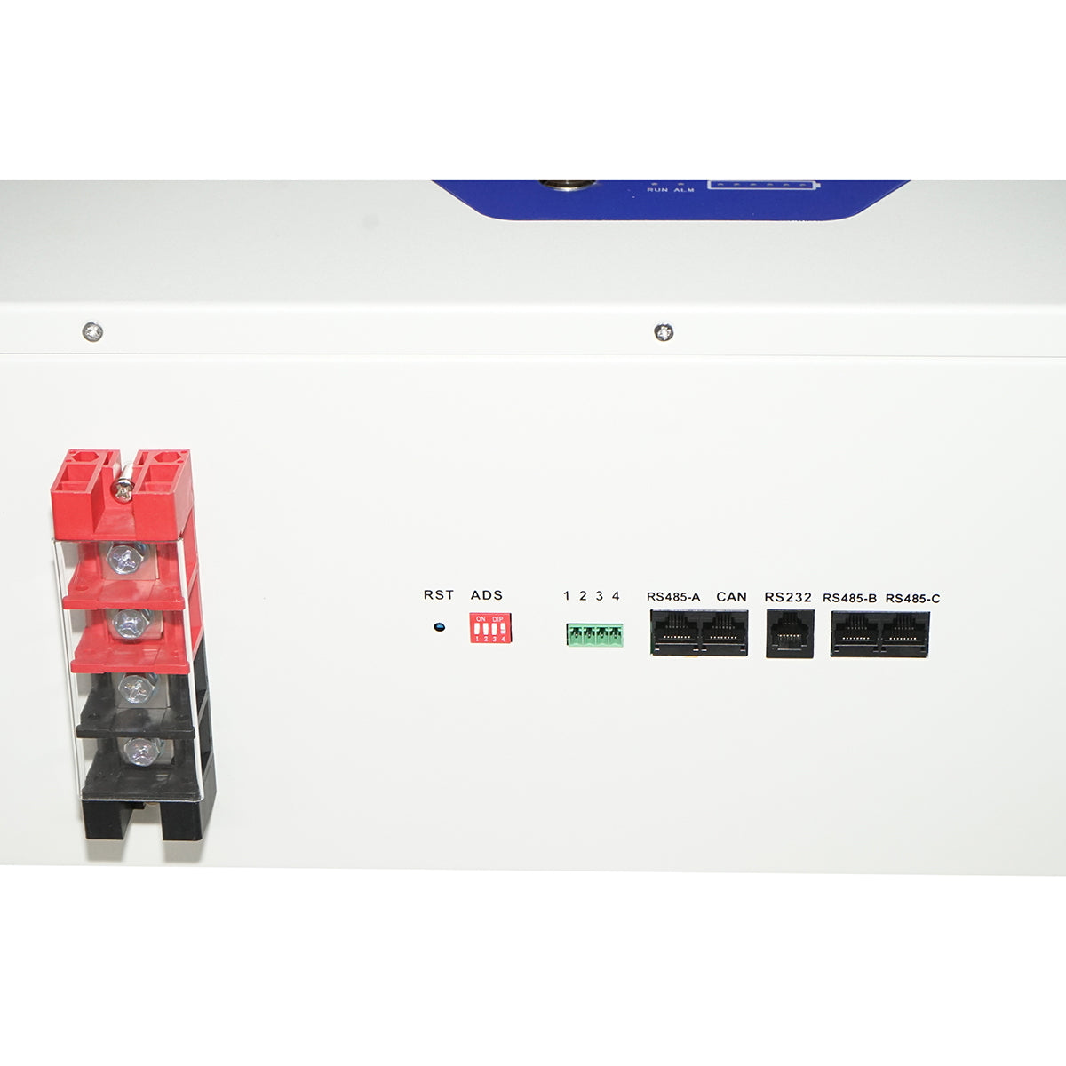Li-ion LifePo4 Battery 25.6V, 100Ah with BMS, deep cycle, LCD display 410x370x160mm IP54 Bourget