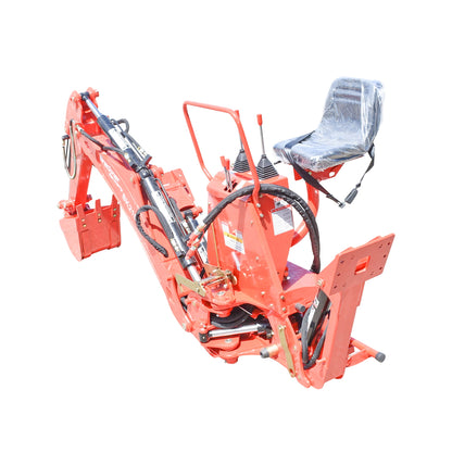 Excavator arm for tractor 25-50HP, 180-degree rotation, digging depth 2.2m, 415Kg Breckner Germany