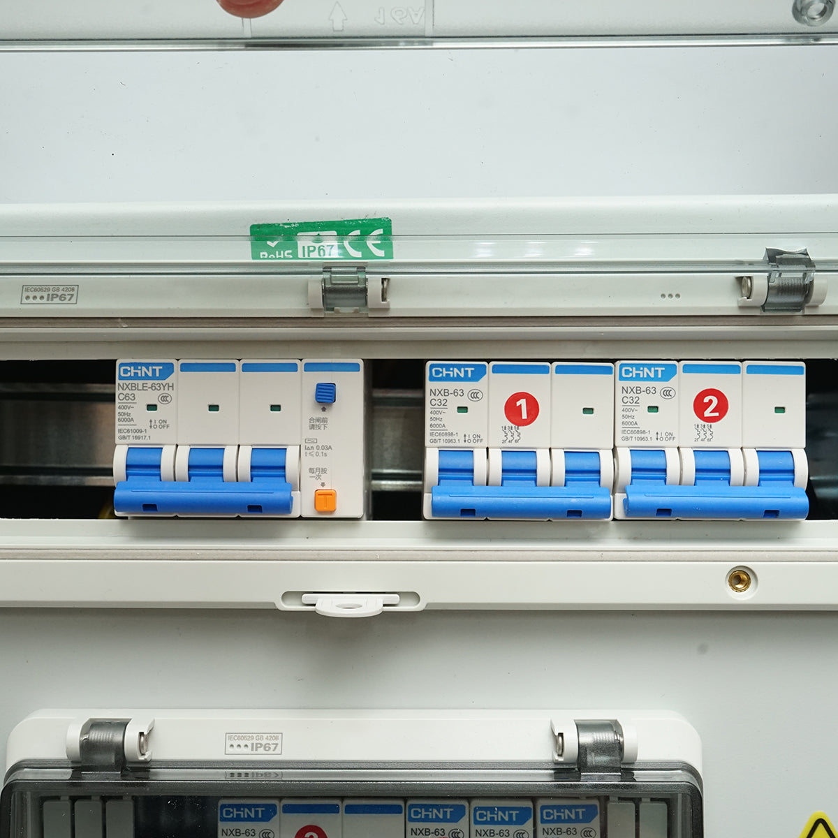 Group prize distribution board for construction site 3x415V/32A, 3x250V/16A, 10 modules, 540x360x180mm IP67 SUNTREE