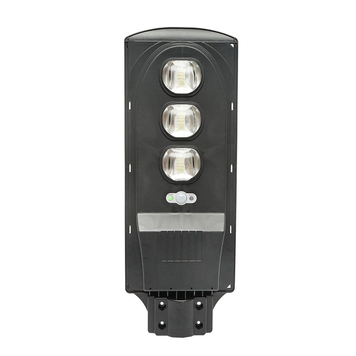LED solar street lamp 150W, 6500K, IP65 with solar panel, motion sensor and pole mounting Breckner Germany