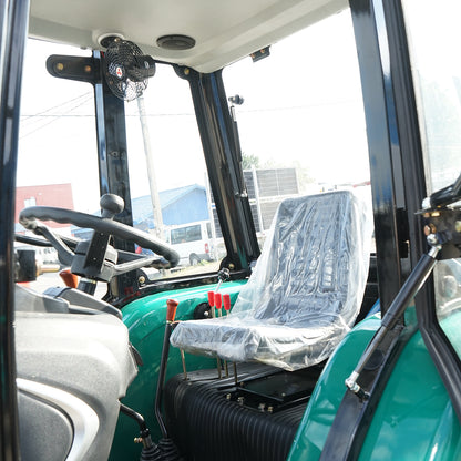 80HP tractor with closed cabin, YTO turbo engine, wheels 8.3-20/12.4-28 KONIG 804