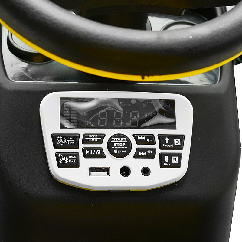 Electric tractor with remote control trailer and battery for children toy 1980x650x610