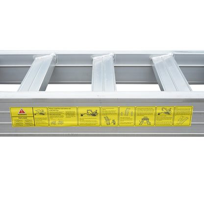 Aluminum ramp set 4.5 tons for loading/unloading 400x45x14.2cm