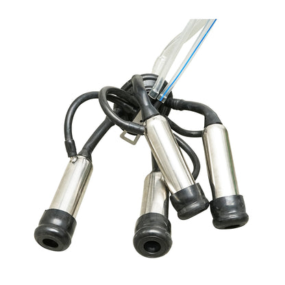 Milk milking machine for 2 cows with a 40L stainless steel bottle, vacuum reservoir Breckner Germany
