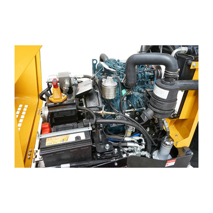 1500kg compactor cylinder with 900mm drums and Kubota D1105 diesel engine, 25HP, electric start