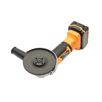 Angle grinder 550W, with a 21V/4Ah battery. 3 speed levels 4500/5500/7000 rpm. disc diameter 115mm.