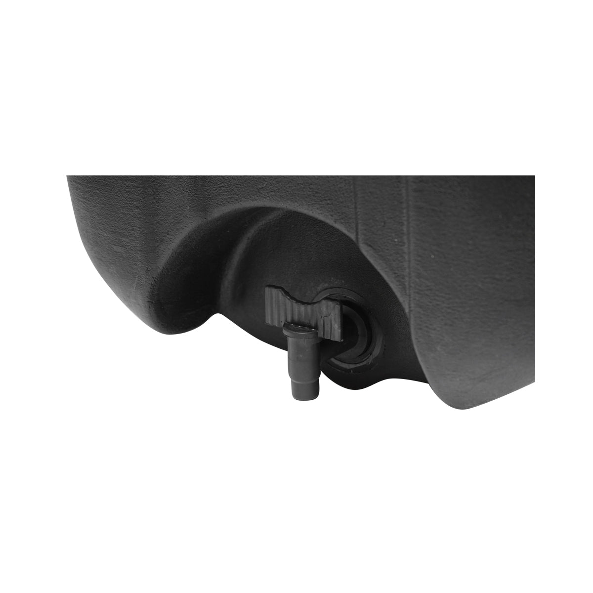 30L water tank with tap and 250ml soap dispenser. black plastic 332x420x331 mm