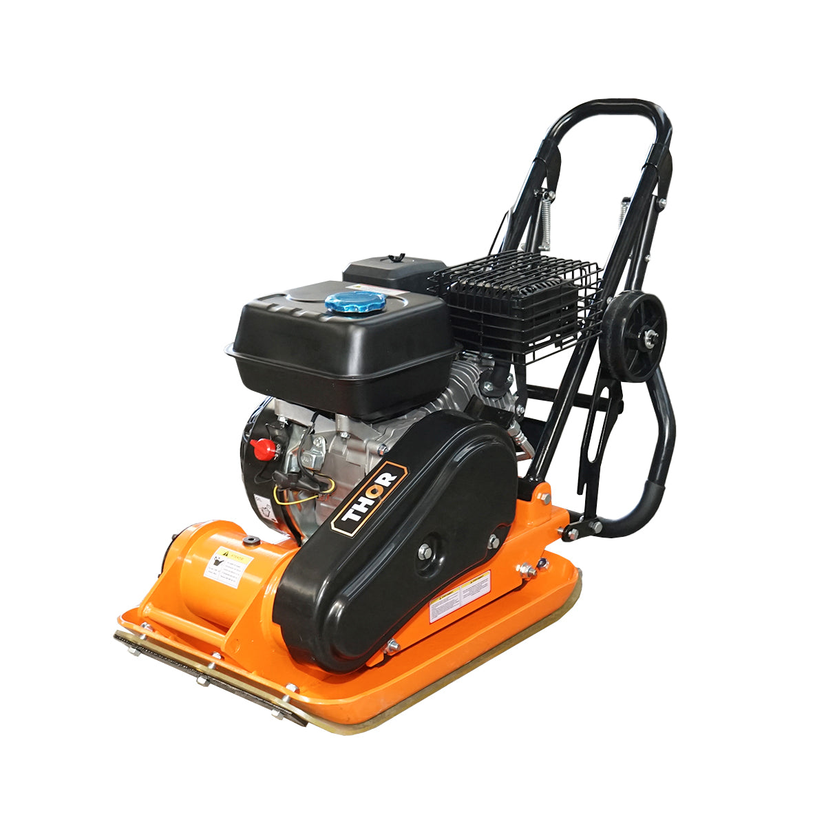 C60-A plate compactor with a working surface of 510x370mm, standard euro 5 engine, 78CC/6.5HP, 5900 RPM, 58Kg Thor