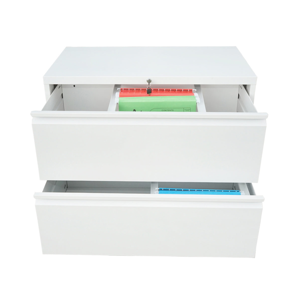 Classifier, metal filing cabinet with 2 drawers 740X462X620mm, RAL7035 Breckner Germany