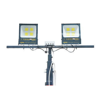 Mobile LED lighting tower, telescopic 4x200W 4.5KW height 1800-4800mm with diesel generator