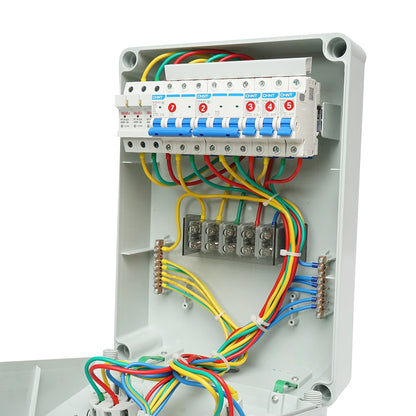 Group distribution board for site organization 2x415V/32A, 1x250V/16A, 2x230V/16A, 380x280x150mm IP44/67 SUNTREE