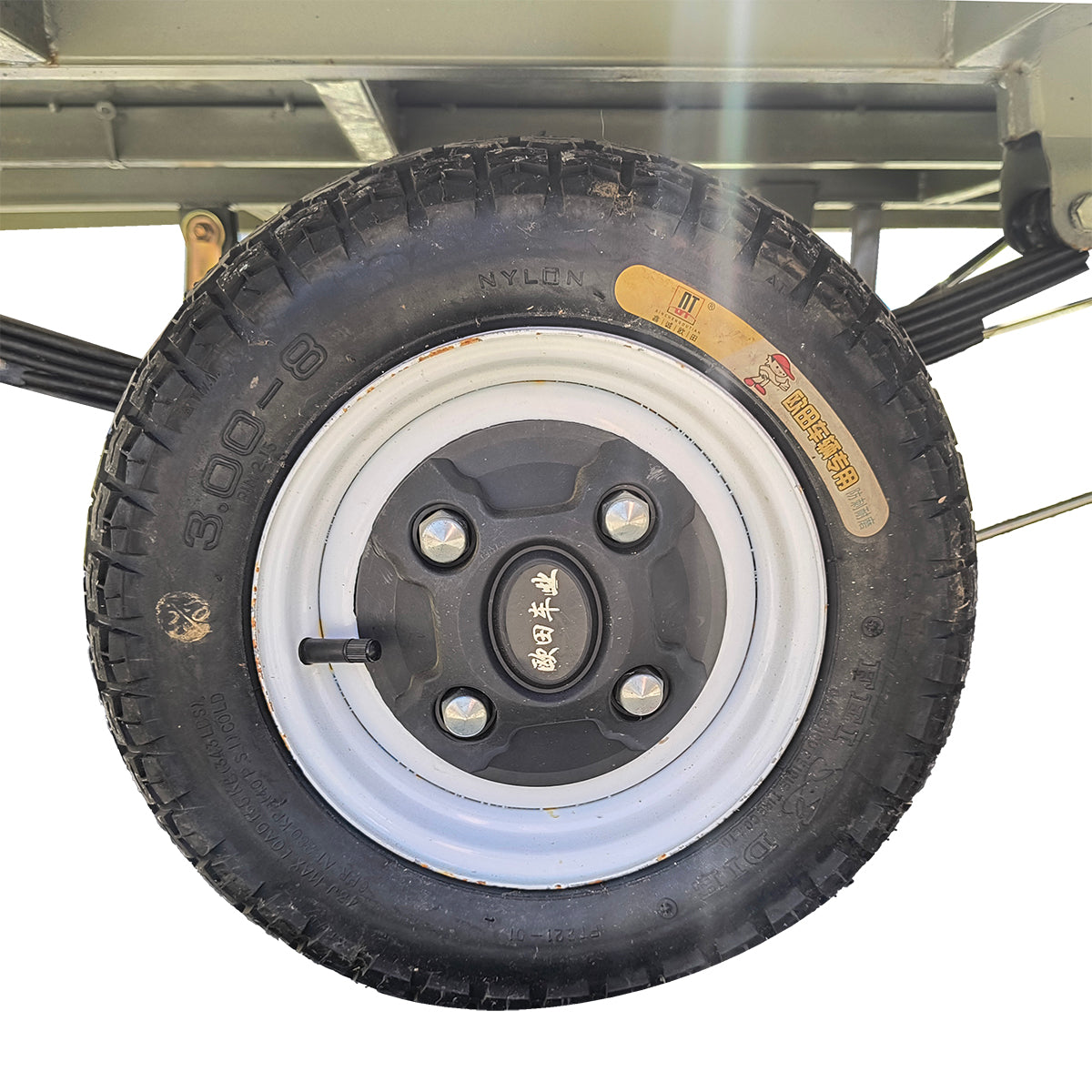 Electric platform trolley with 2 benches for transporting goods, 800W, 48V, 2.5x1.25m maximum load 800Kg THOR