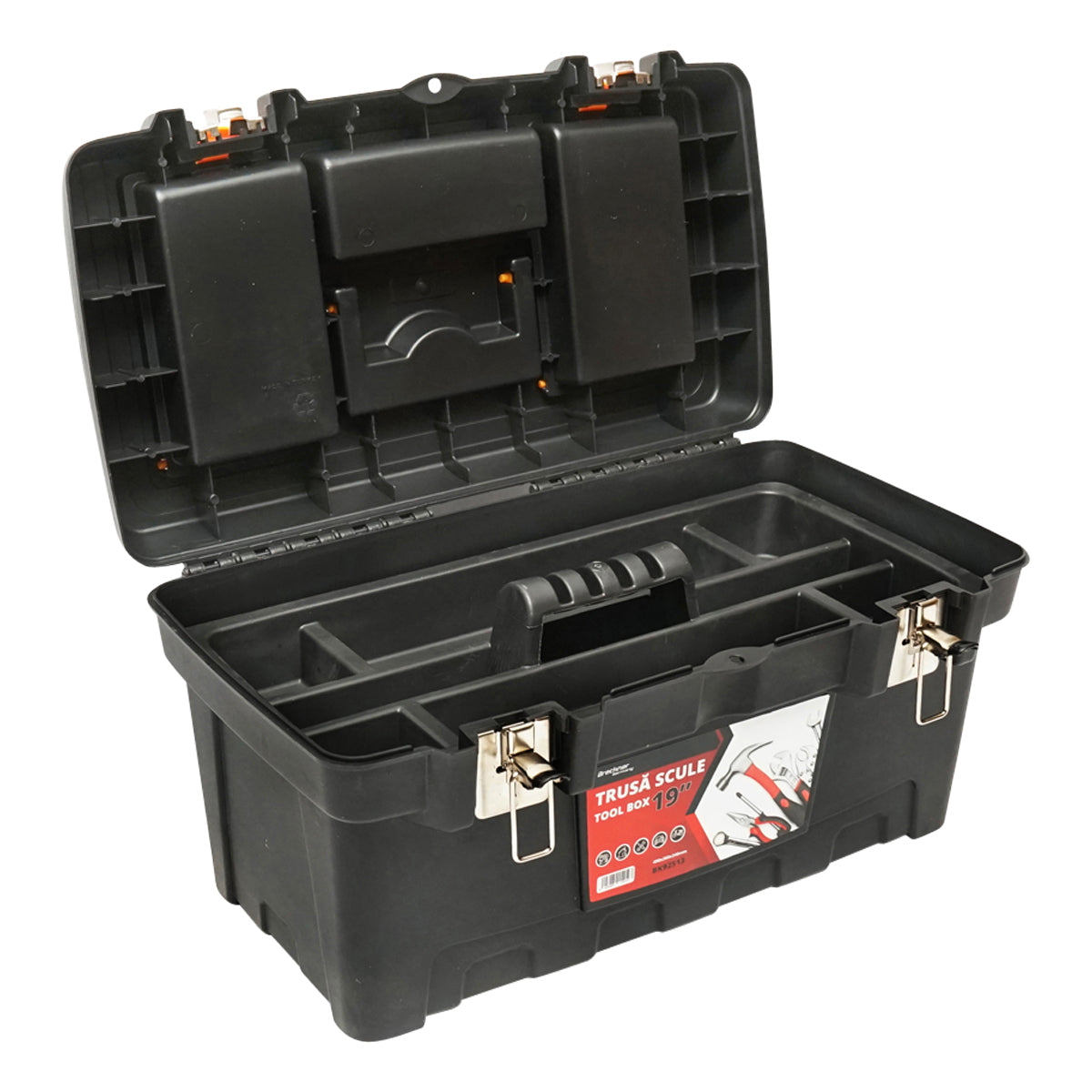 Plastic tool box 490x260x240mm Breckner Germany