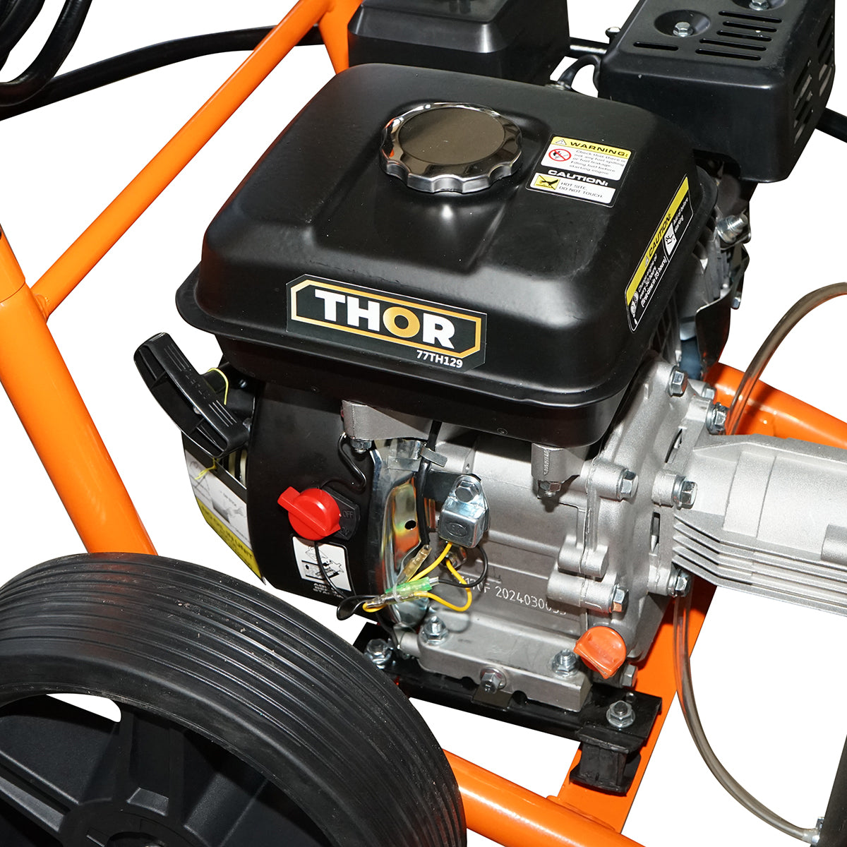 Gas pressure washer 7HP, 220 Bar, flow rate 510l/H with hose and Thor gun