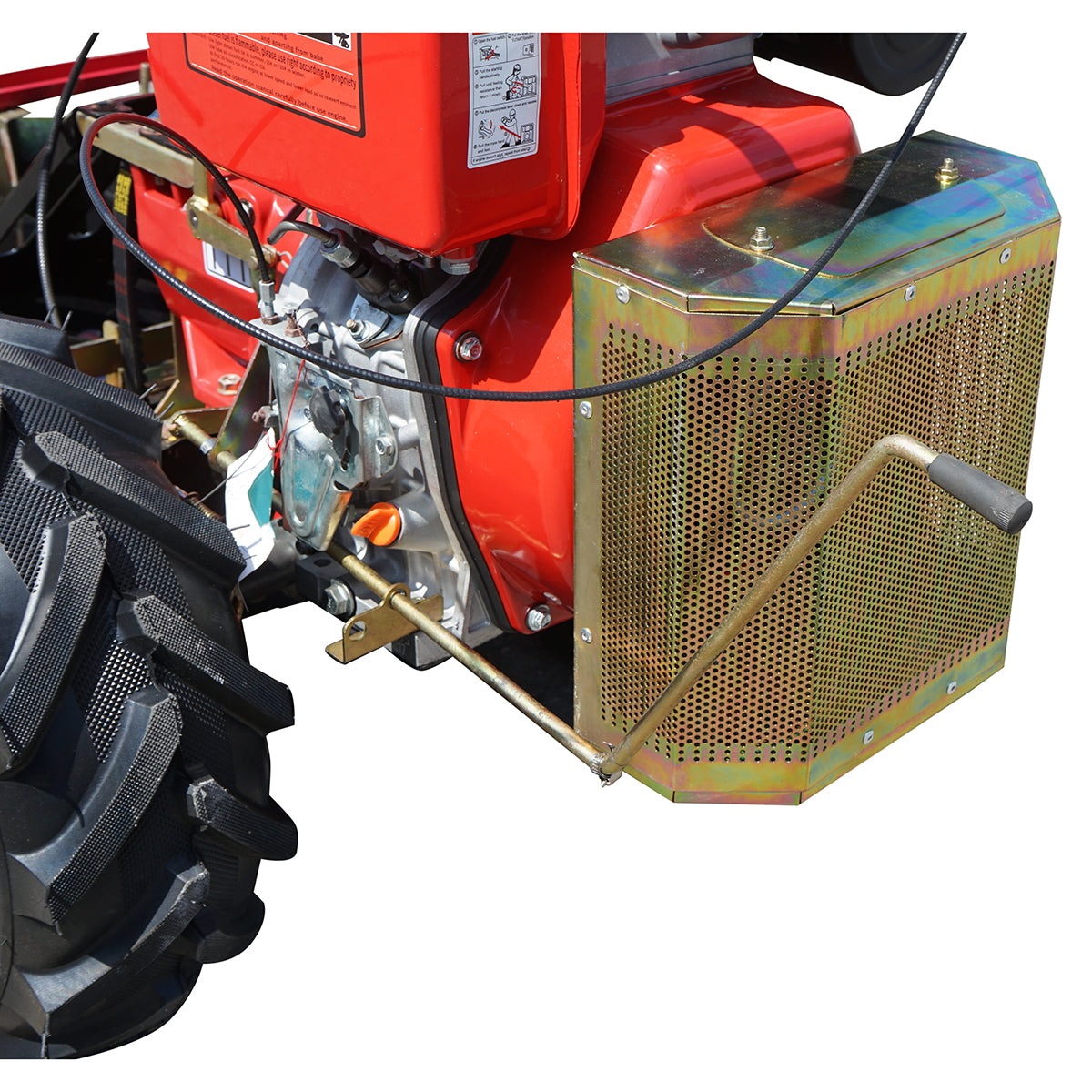 950mm rotary mower with diesel engine and electric start 1850x880x860mm