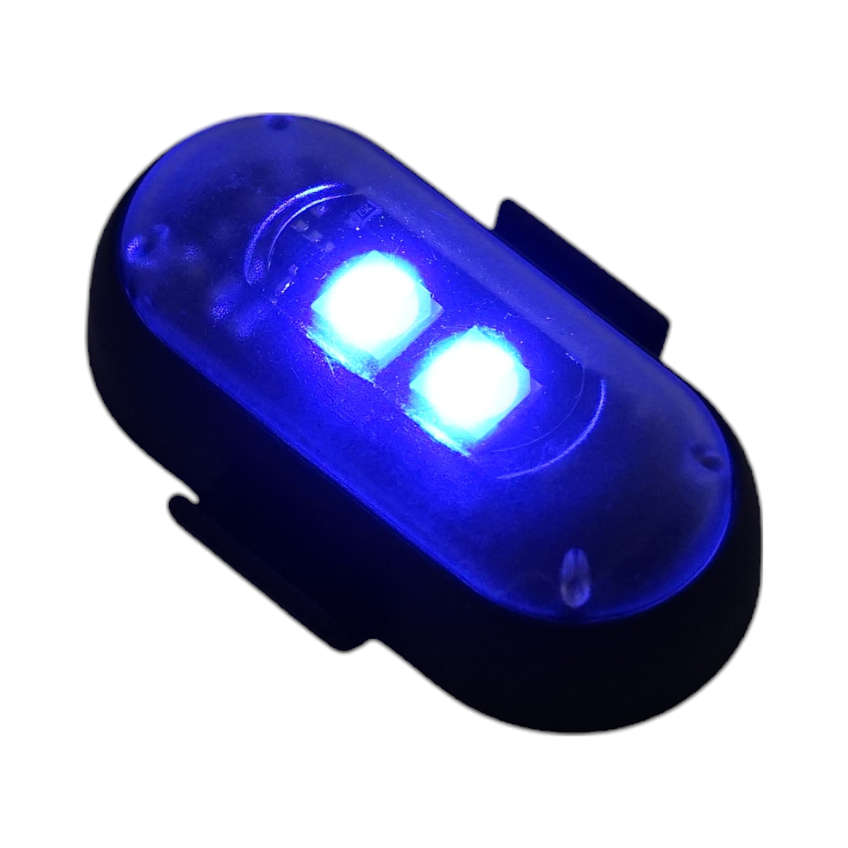 Set of 10 RGB strobe LED lights with remote control, 10 modes, 8 colors, 110mAh lithium battery rechargeable via USB-C, IP65