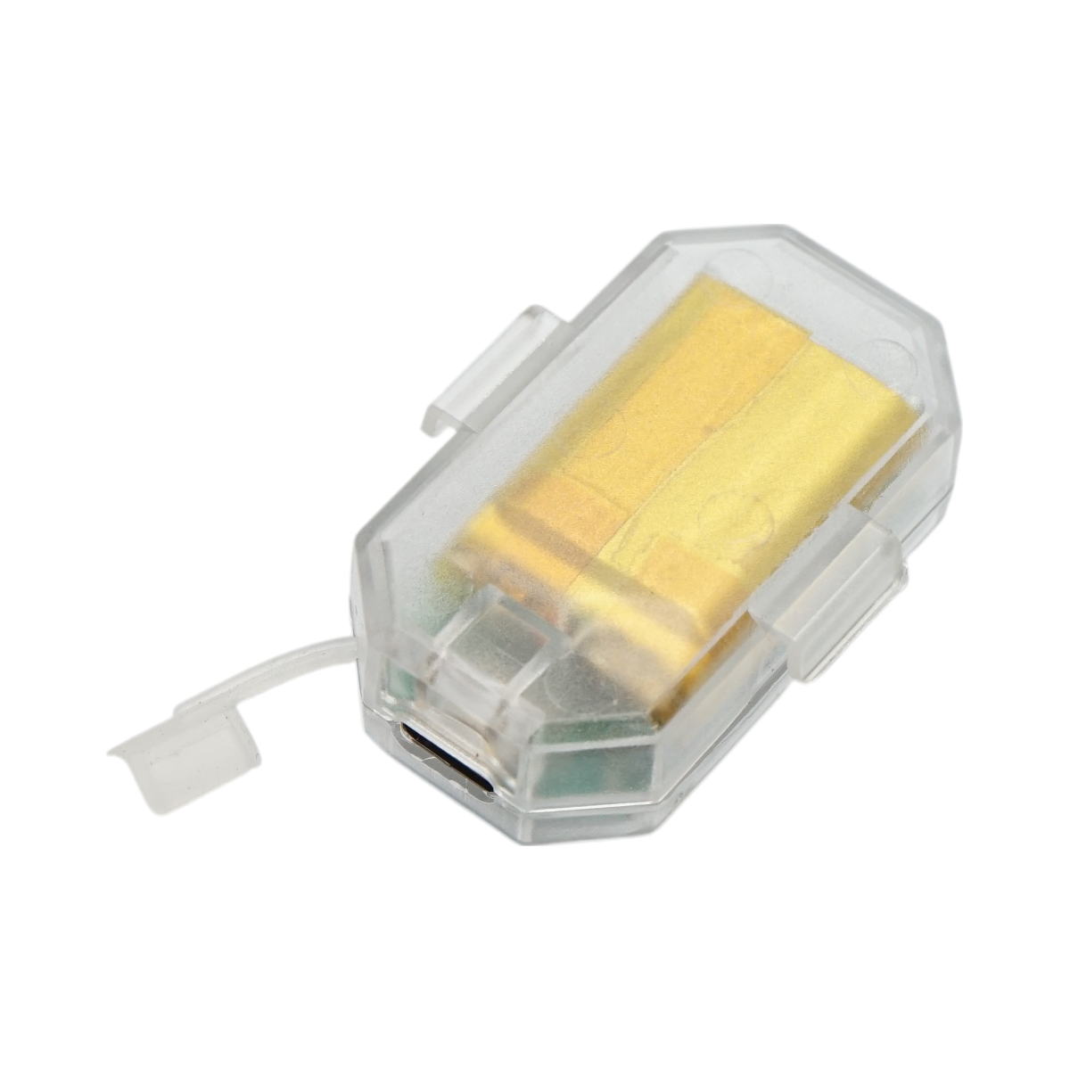 Set of 4 RGB strobe LED lights with remote control, 10 modes, 8 colors, 150mAh rechargeable lithium battery USB-C IP65