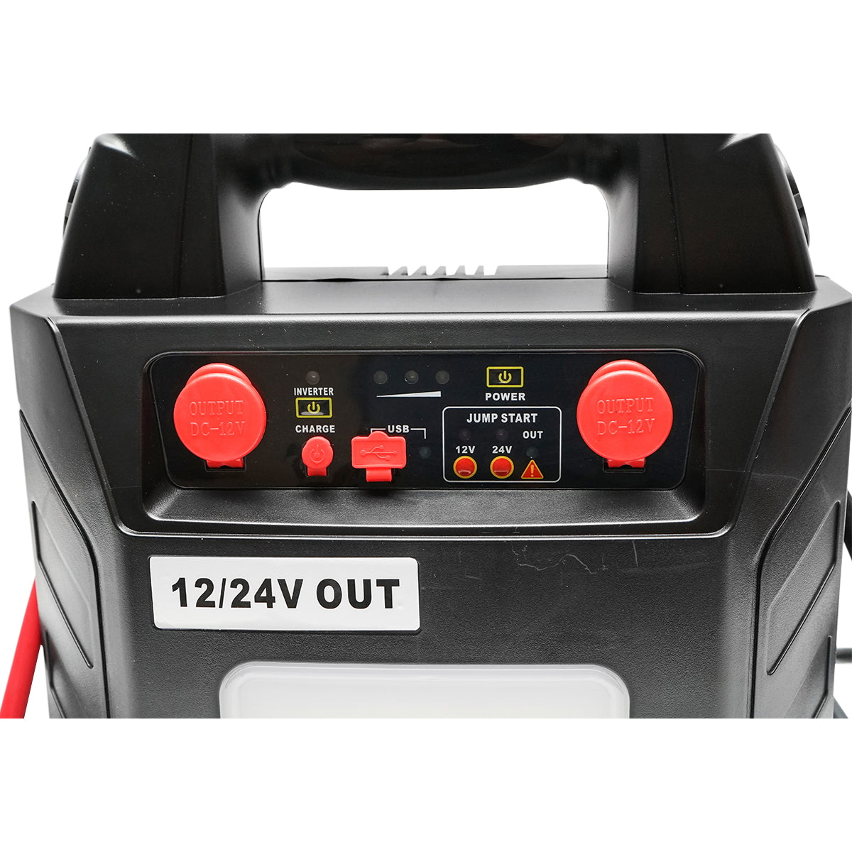 Portable start-up robot with 5 functions 12/24V 300W 600-3000A, battery included, 3W LED lamp and 1xUSB 5V/2.1A