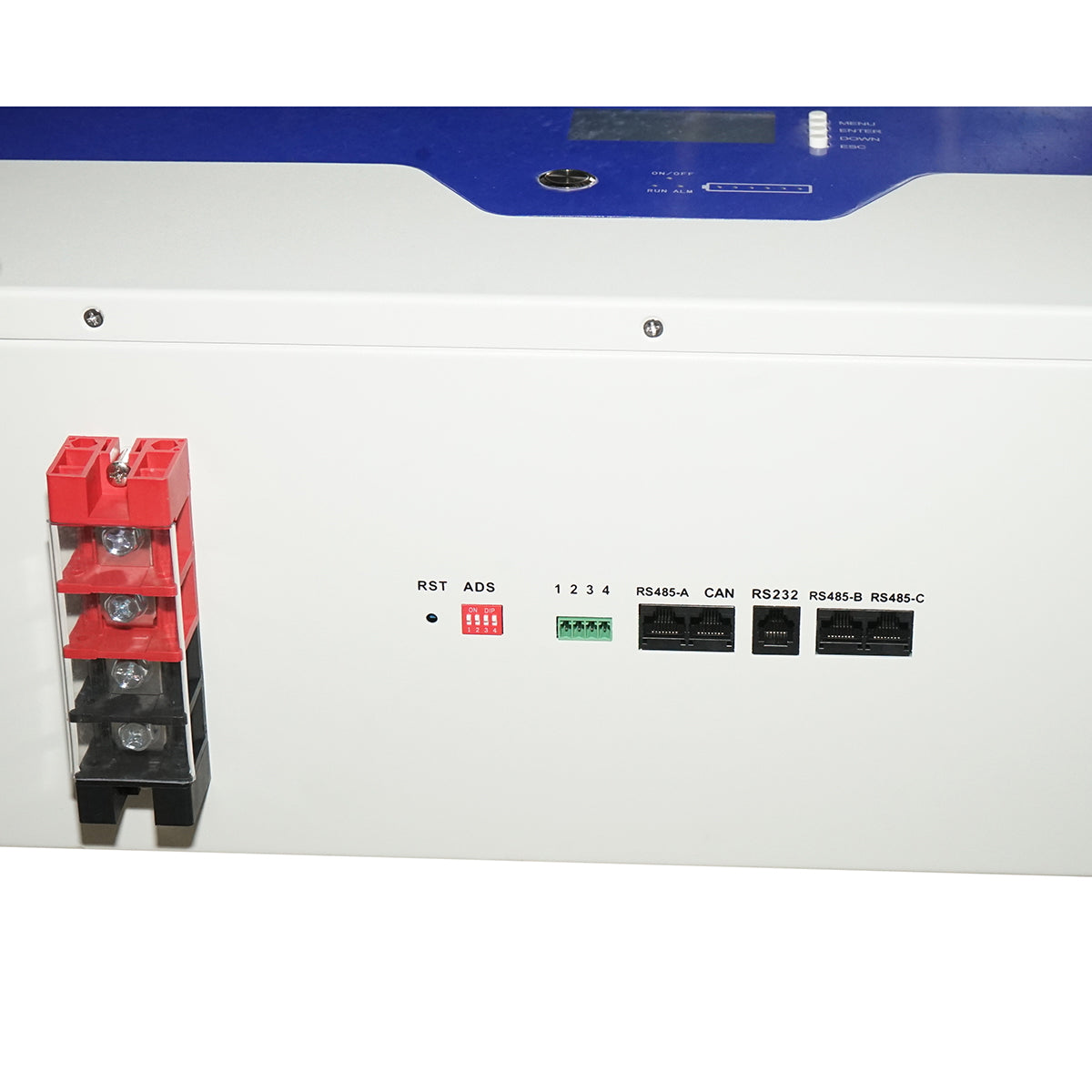 Li-ion LifePo4 Battery 51.2V, 100Ah with BMS, deep cycle, LCD display 570x410x160mm IP54 Bourget