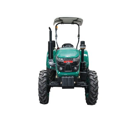 80HP 4x4 tractor, green with semi-cabin series 804