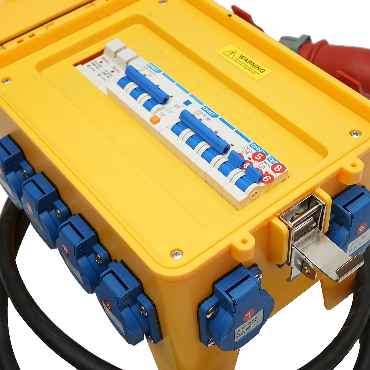 Group prize panel for portable site organization 2x415V/16A, 6x230V/16A, 300x230x287mm IP44/54 SUNTREE