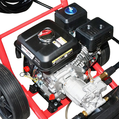 Gas pressure washer 7.5HP, 220 Bar, flow rate 510l/H with hose and Breckner Germany gun