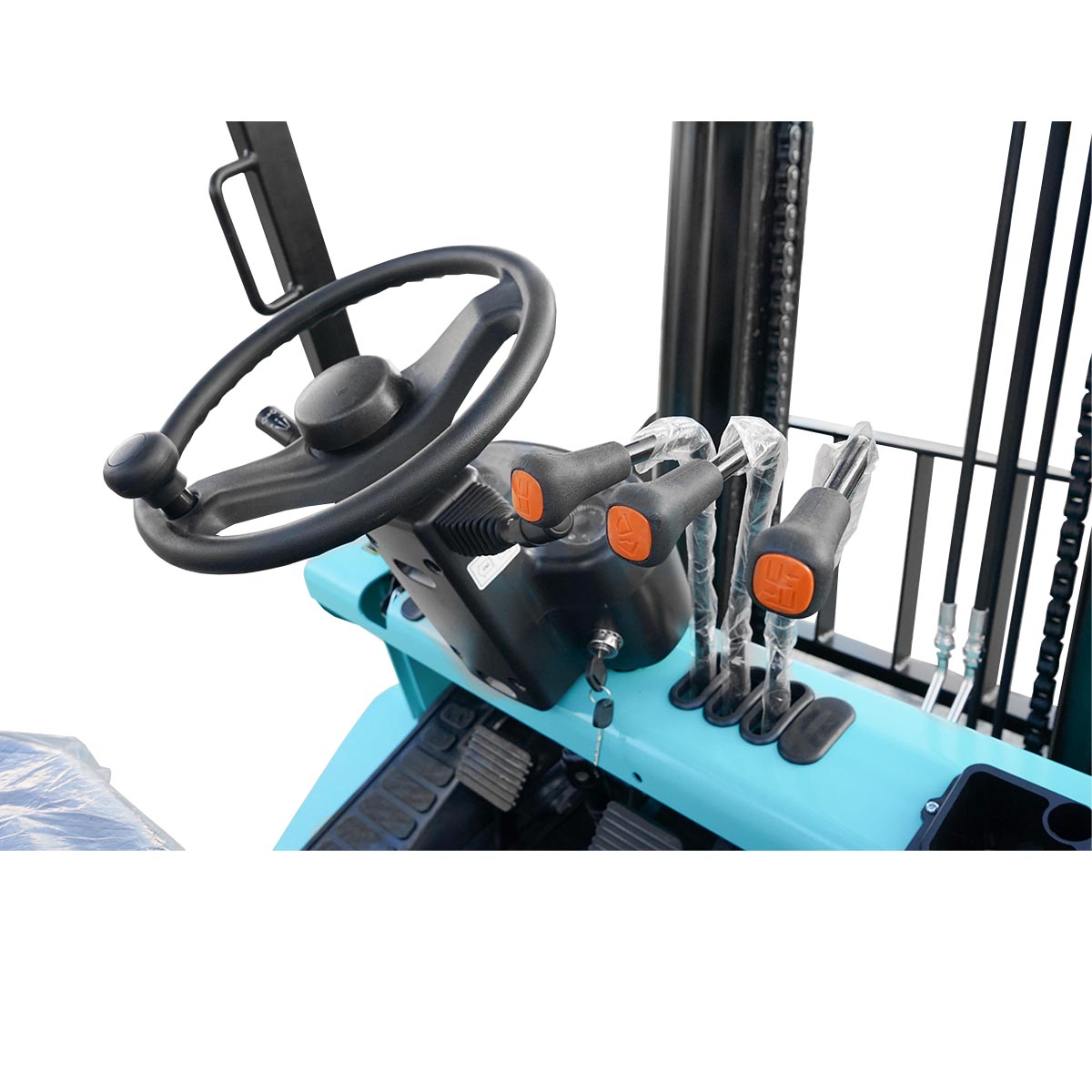 3 Ton Forklift with lateral translation blades 1070mm duplex lift 3m